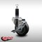 Service Caster 3.5'' SS Thermoplastic Rubber Swivel 1-1/8'' Expanding Stem Caster with Brake SCC-SSEX20S3514-TPRB-TLB-118 - alternate 3